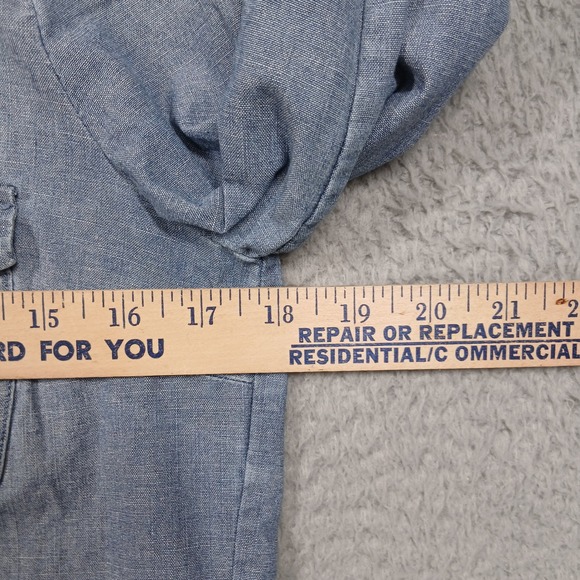 J.Crew Women's Chambray Button‎ Down Shirt XS Light Blue 100% Cotton - Picture 6 of 8